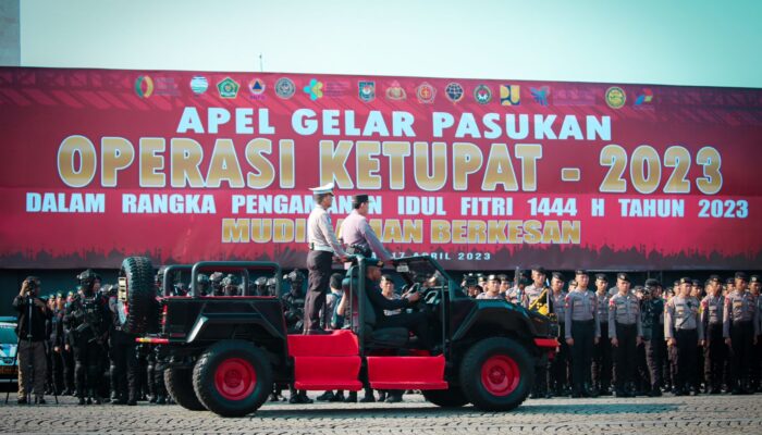 Kapolri Pimpin Apel Operasi Ketupat 2023