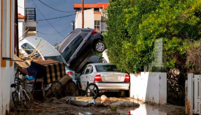 Jalanan Pulau Rhodes, Yunani.