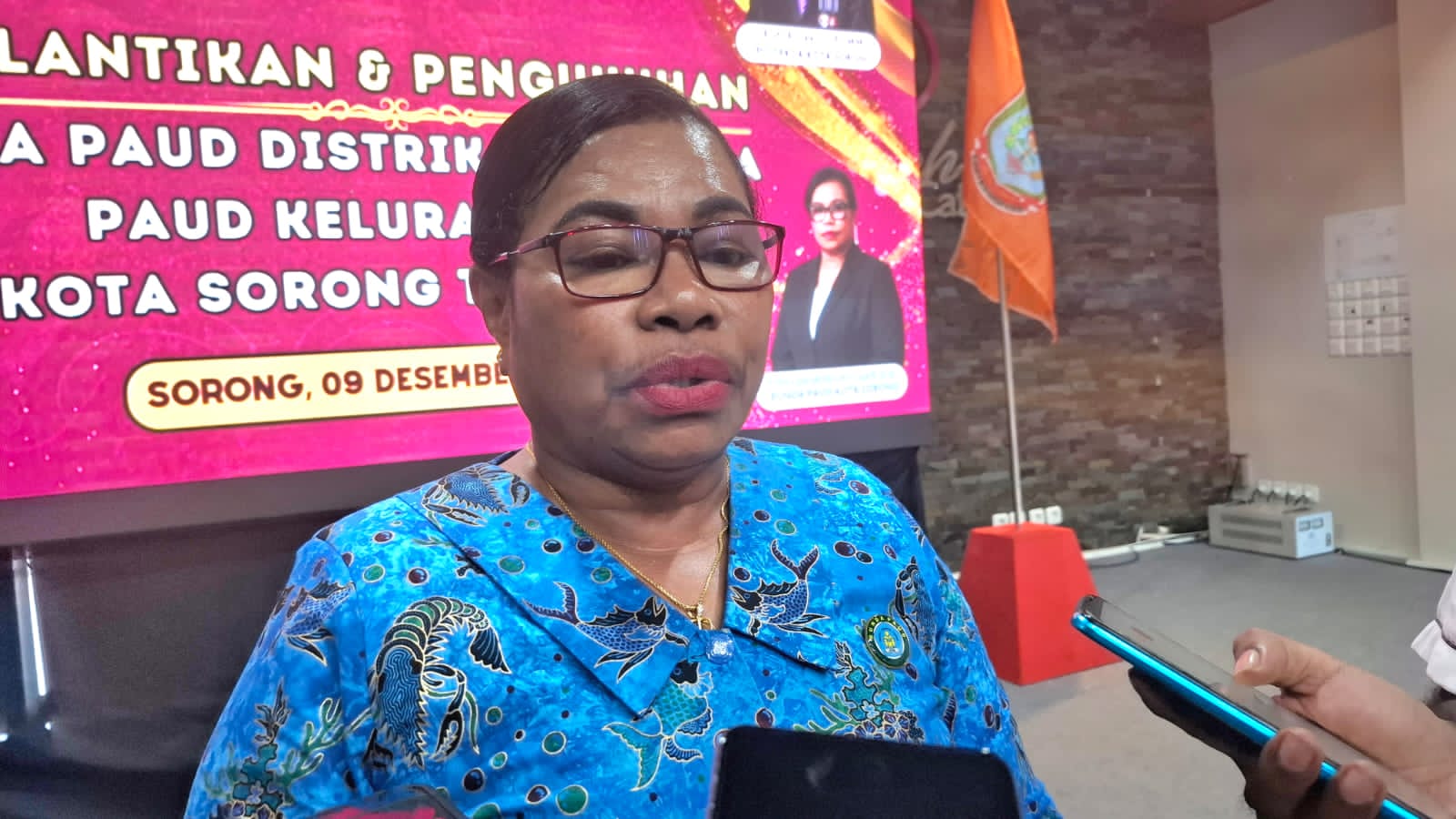 Wali Kota Sorong Kukuhkan Bunda PAUD Distrik dan Kelurahan Se-Kota Sorong