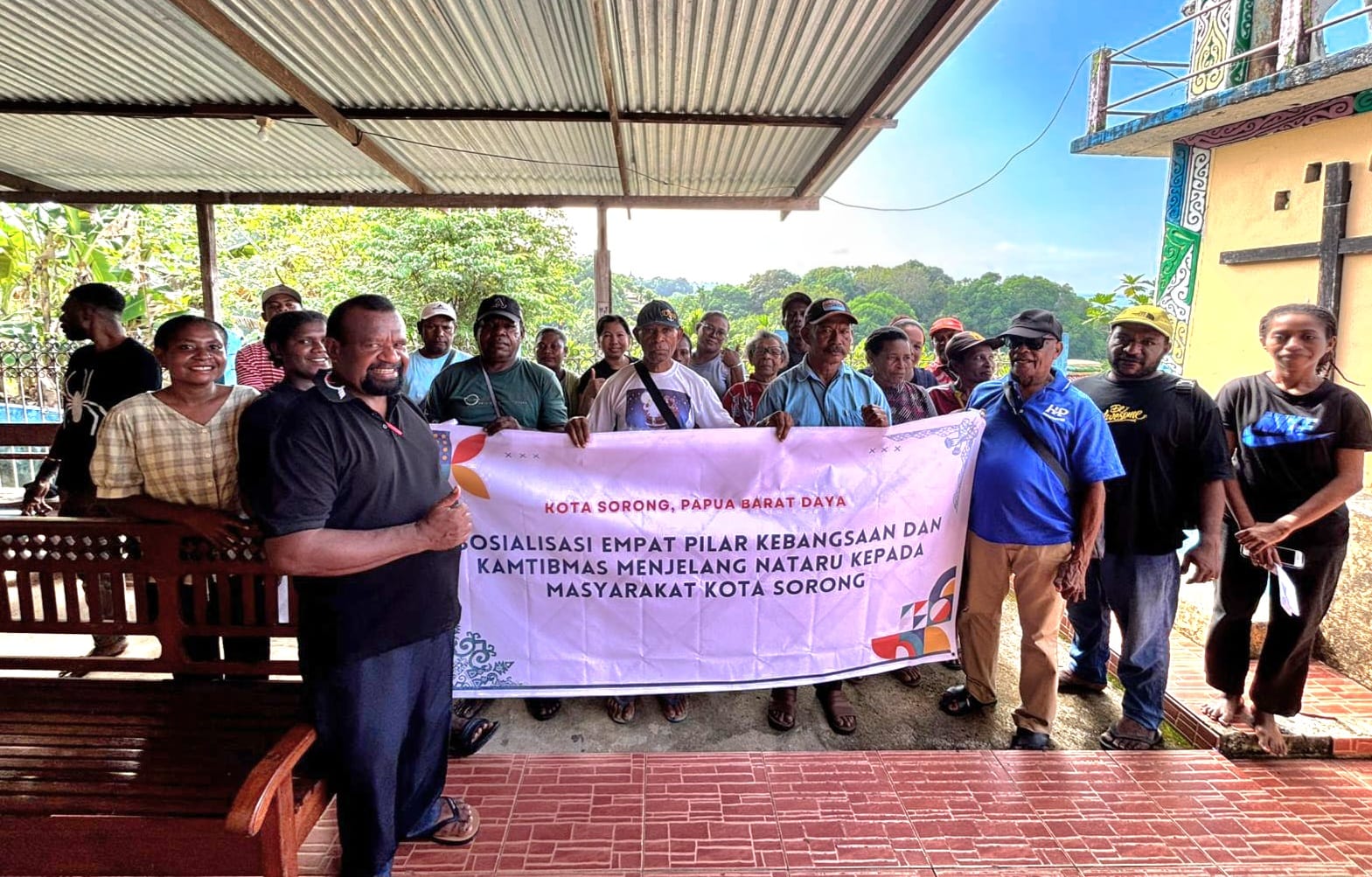 Kepala Suku Maybrat Sosialisasikan Peran Lembaga Adat dan Penguatan Empat Pilar Kebangsaan di Kota Sorong