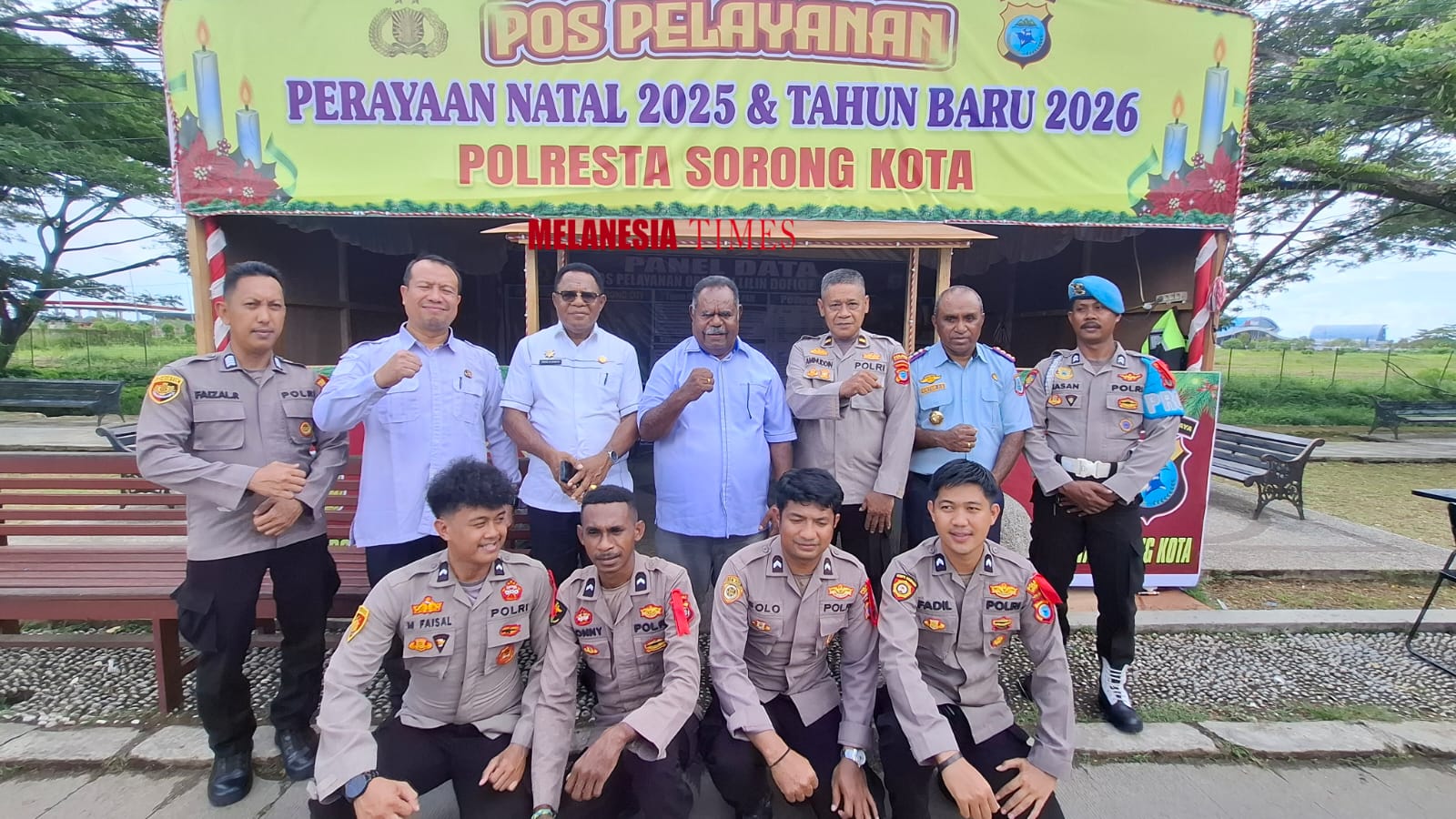 Gubernur Elisa Kambu Tinjau 5 Pos  Pelayanan Bersama Jelang Natal 2025 dan Tahun Baru 2026