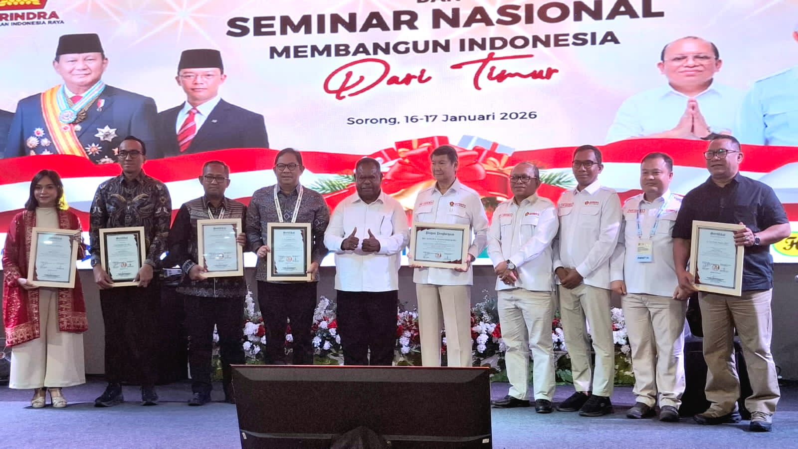 Hadiri Seminar Nasional Gekira di Sorong, Hasim Djojohadikusumo Tegaskan Komitmen Keadilan Sosial untuk Papua