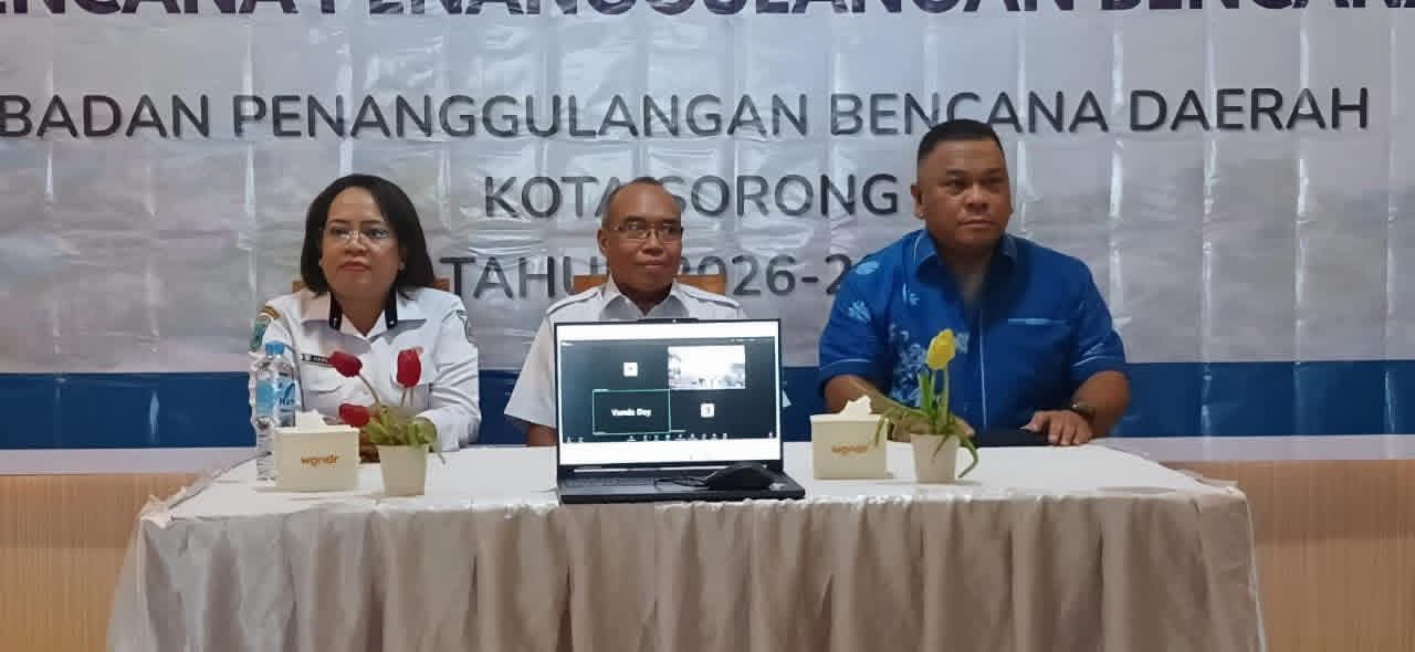 Pemkot Sorong Matangkan RPB 2026–2029, BPBD Gelar FGD Himpun Masukan Strategis