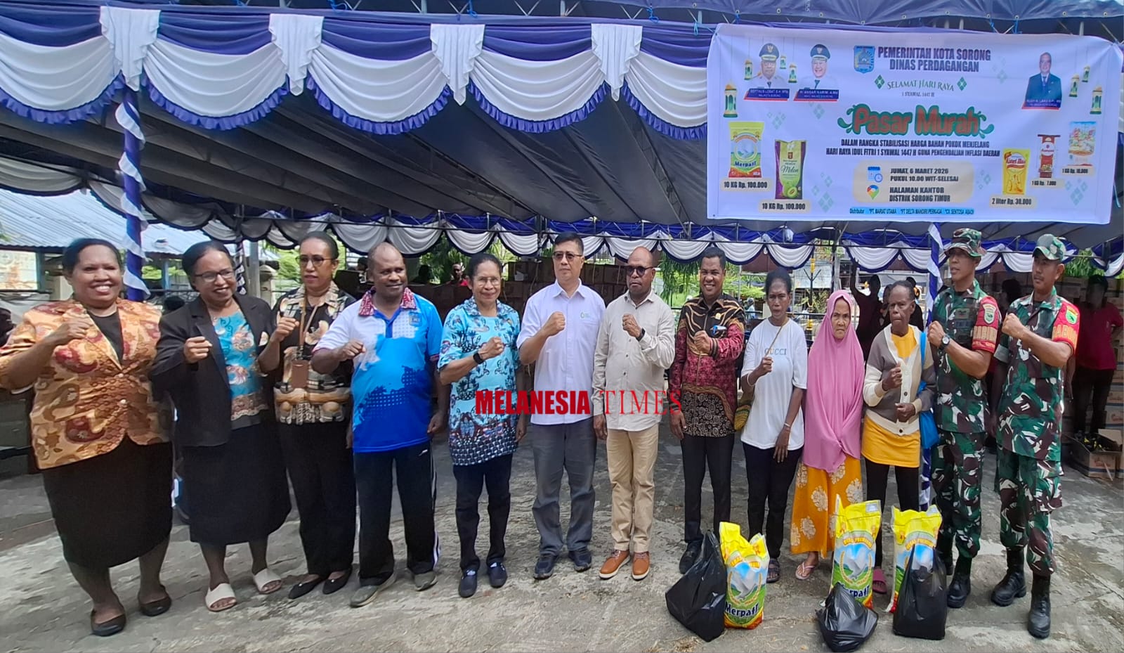 Pemkot Sorong Gelar Pasar Murah, Ringankan Beban Warga Jelang Idul Fitrih 1447 H