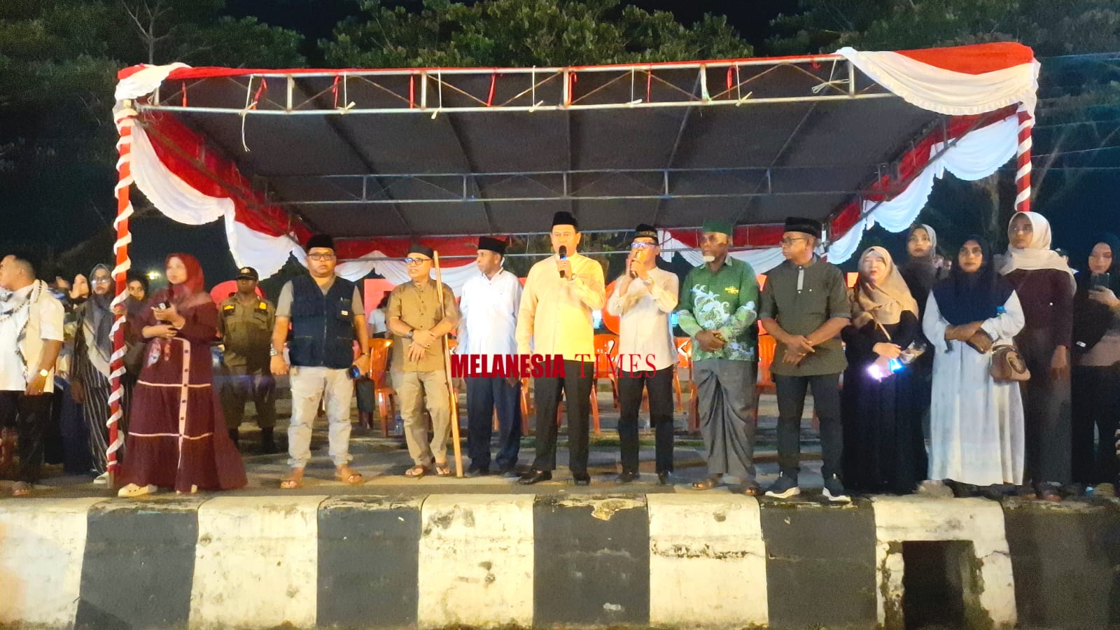Wakil Wali Kota Hi, Anshar Karim Melepas Ribuan Peserta Pawai Takbiran Idul Fitri 1447 H