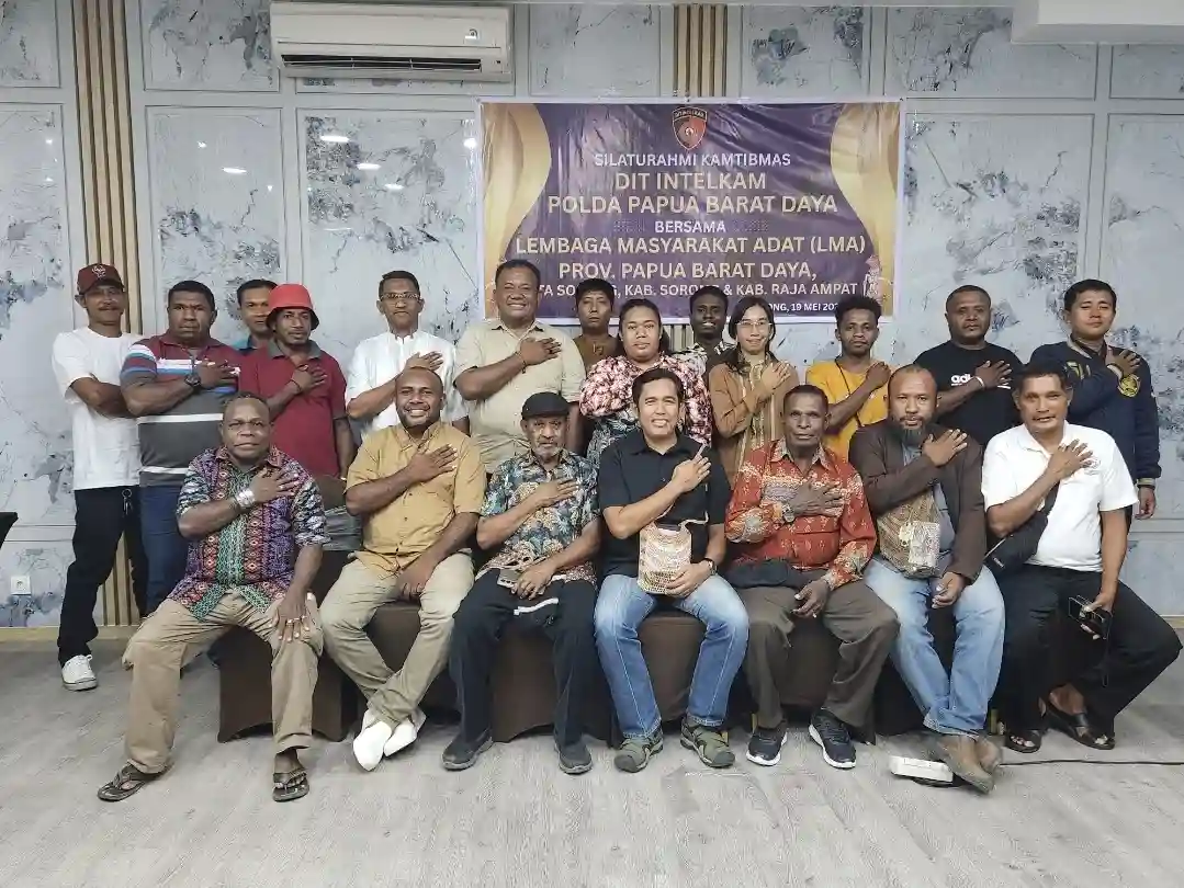 Polda Papua Barat Daya Gandeng LMA Perkuat Kamtibmas, Soroti Miras dan Lem Aibon