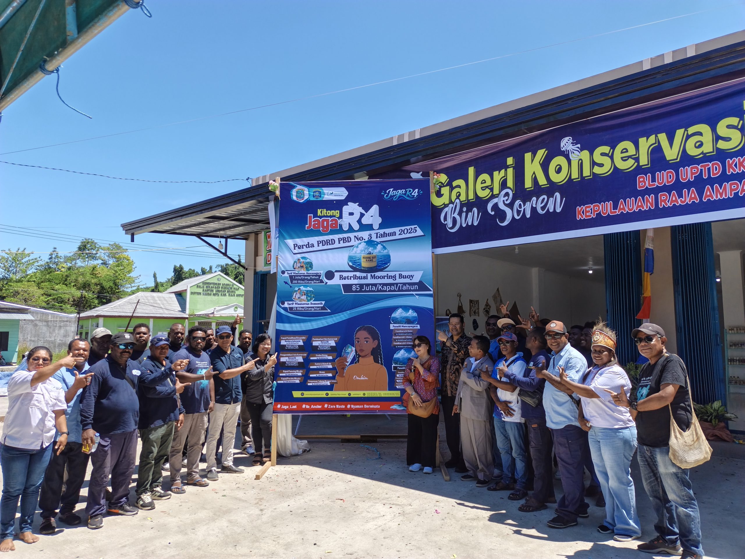 Grand Opening Galeri Konservasi ‘Bin Soren’ BLUD UPTD KKP Raja Ampat Dorong Pengembangan Merek Lokal
