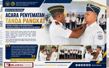 Rutan Kelas IIB Masohi Gelar Penyematan Tanda Pangkat, Bukti Konsistensi dan Dedikasi Pegawai
