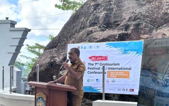 Wabup Mansyur Syahdan Sambut Delegasi Lenggong Geopark di Raja Ampat