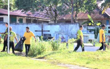 Polresta Sorong Kota Gelar Bakti Sosial di TMP Tri Jaya Sakti Sambut HUT Bhayangkara ke-80
