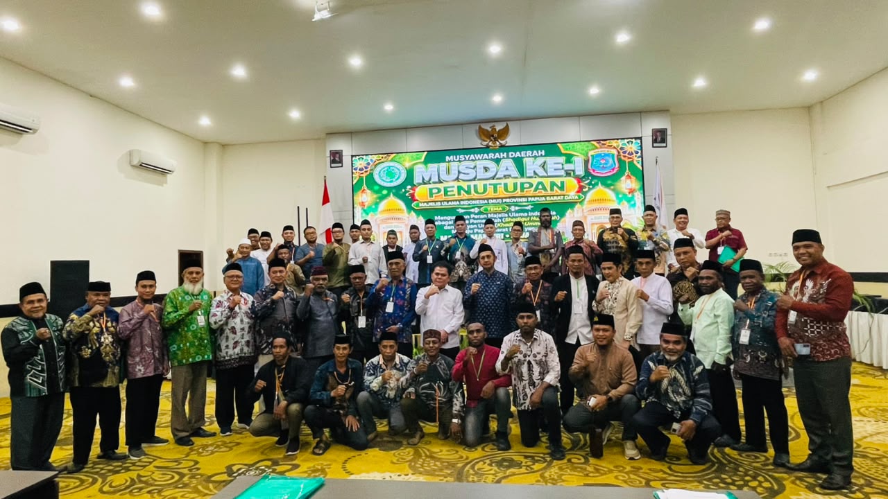 Musda I MUI Papua Barat Daya Telah Ditutup, Penetapan Ketua Umum Diserahkan ke PP MUI