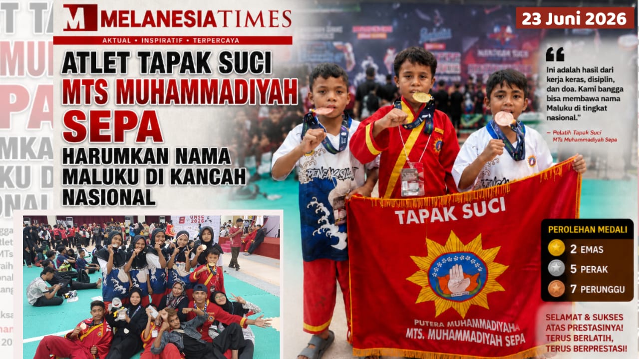 Atlet Tapak Suci MTs Muhammadiyah Sepa Harumkan Maluku di Kejurnas Surabaya, Raih 14 Medali