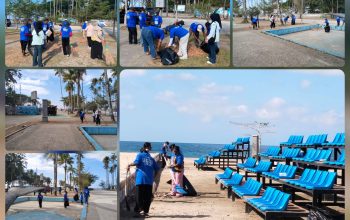 ‎DPC Demokrat Raja Ampat Gelar Aksi Bersih Pantai WTC Sambut HUT ke-25  ‎