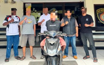 Kabur ke Waisai, Terduga Pelaku Curanmor Berhasil Ditangkap Tim Elang Polsek Sorong Barat