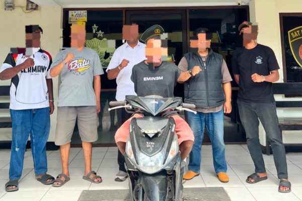 Kabur ke Waisai, Terduga Pelaku Curanmor Berhasil Ditangkap Tim Elang Polsek Sorong Barat