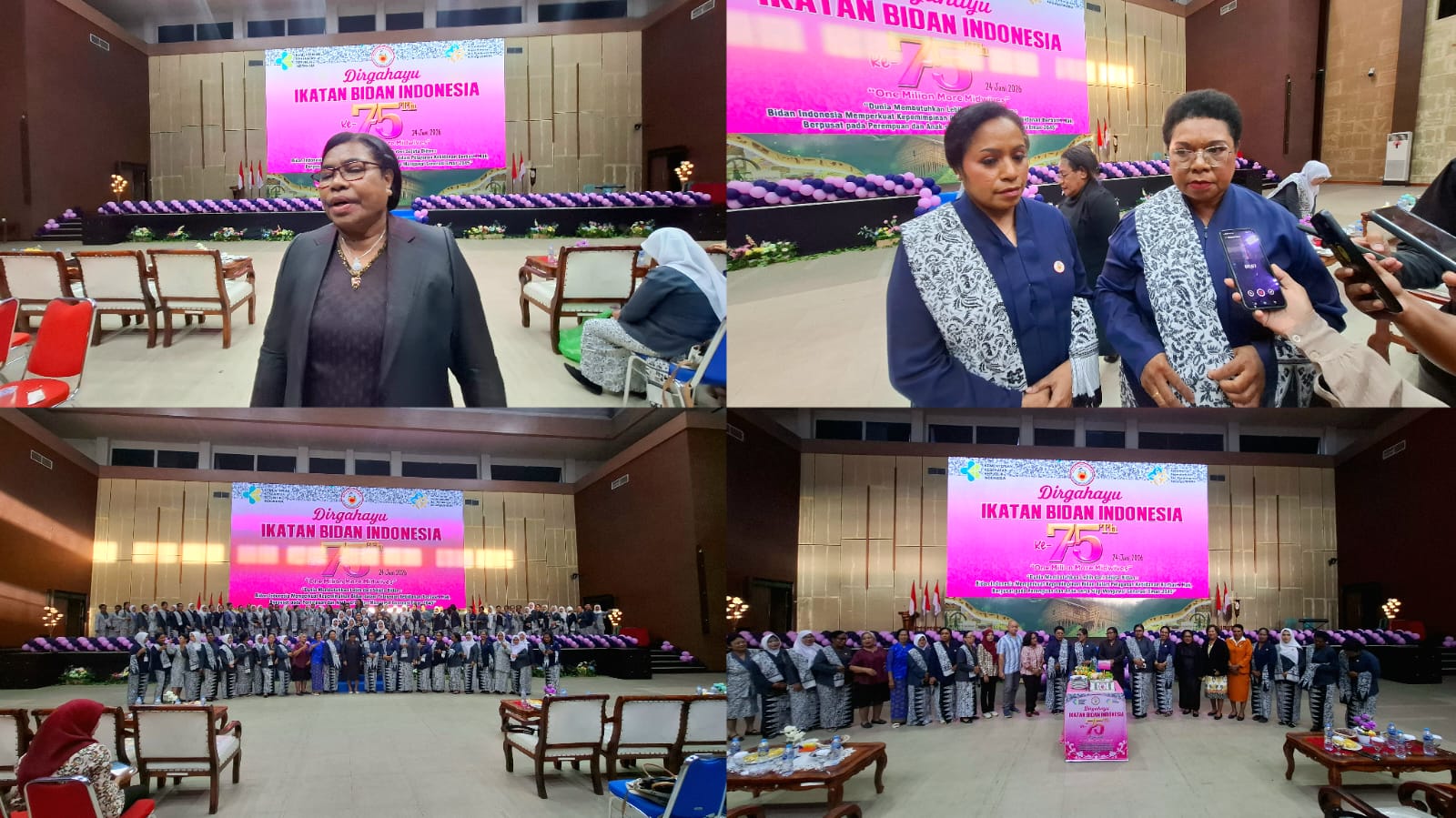HUT IBI ke-75, 381 Bidan Kota Sorong Perkuat Komitmen Wujudkan Generasi Emas 2045