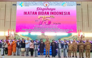 HUT IBI ke-75, 381 Bidan Kota Sorong Perkuat Komitmen Wujudkan Generasi Emas 2045