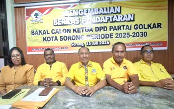 Musda Ke-VI Partai Golkar Kota Sorong: Hanya Satu Bakal Calon yang Lolos Tahap Verifikasi