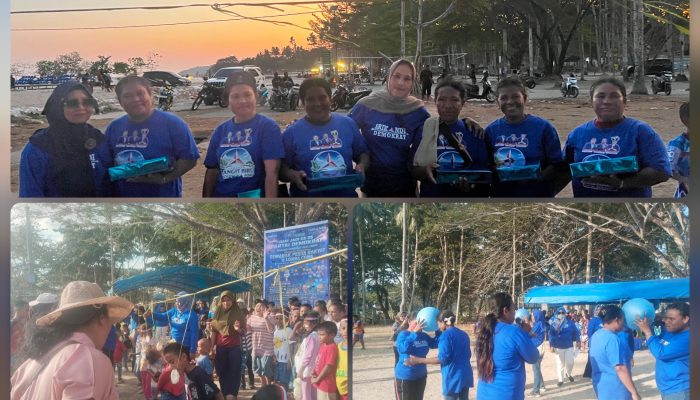 HUT ke-25, DPC Demokrat Raja Ampat Gelar Lomba Rakyat di Pantai WTC