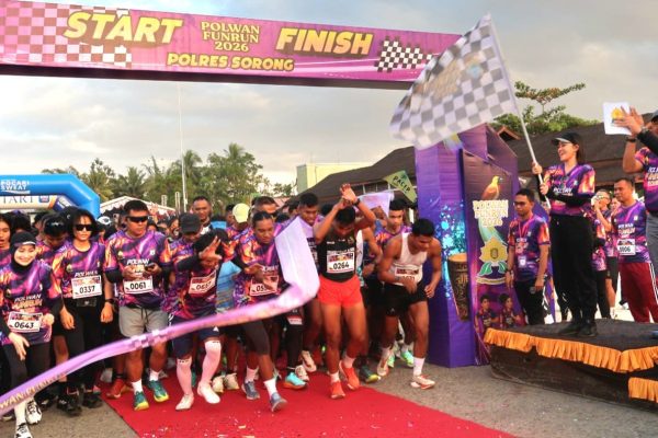 Polwan Run 2026, Perkuat Kebersamaan Polri dan Masyarakat Papua Barat Daya