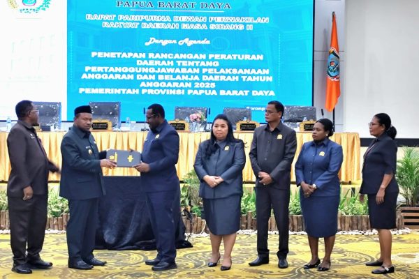 DPRP PBD Tetapkan Perda Pertanggungjawaban APBD 2025, Pansus Soroti Aset dan Tindak Lanjut BPK