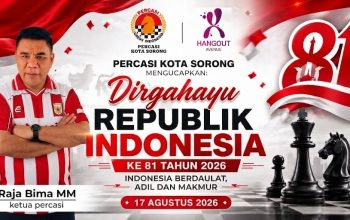 Terbatas! Semarak Kemerdekaan HUT RI ke-81, Percasi Kota Sorong Gelar Ajang Catur