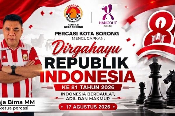 Terbatas! Semarak Kemerdekaan HUT RI ke-81, Percasi Kota Sorong Gelar Ajang Catur