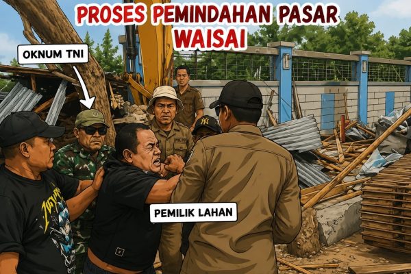 Dugaan Kekerasan Oknum TNI AD Dalam Penertiban Pasar Waisai Jadi Sorotan  ‎