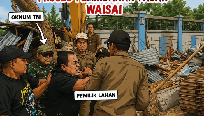 Dugaan Kekerasan Oknum TNI AD Dalam Penertiban Pasar Waisai Jadi Sorotan  ‎