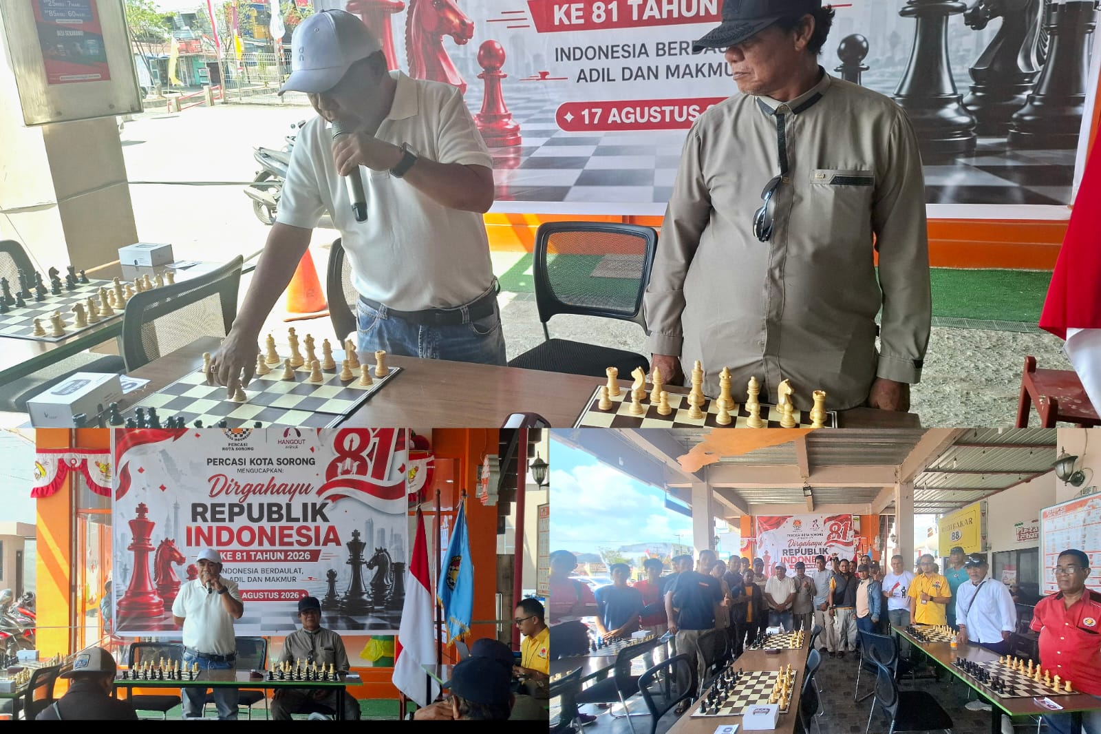 Lomba Catur HUT ke-81 RI di Kota Sorong Jadi Ajang Jaring Talenta Nasional