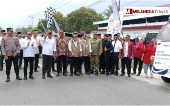 Bupati Zulkarnain Launching Bantuan Pangan Beras di Momen HUT RI Ke-81