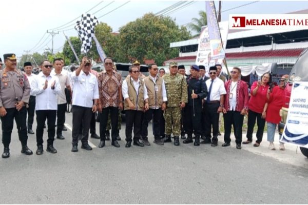 Bupati Zulkarnain Launching Bantuan Pangan Beras di Momen HUT RI Ke-81