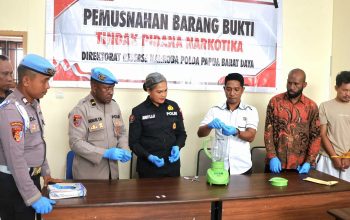Sabu 3,36 Gram Dihancurkan, Polda Papua Barat Daya Pastikan Tak Kembali Beredar