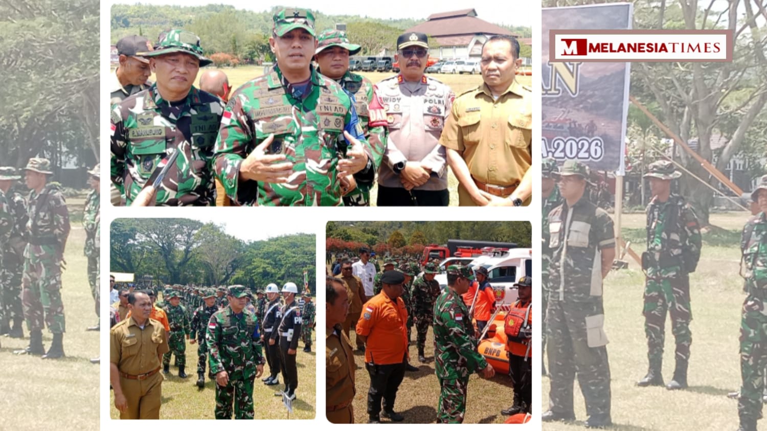 Kesiapsiagaan Bencana Diperkuat, Korem 151/Binaiya Gelar Apel Pasukan