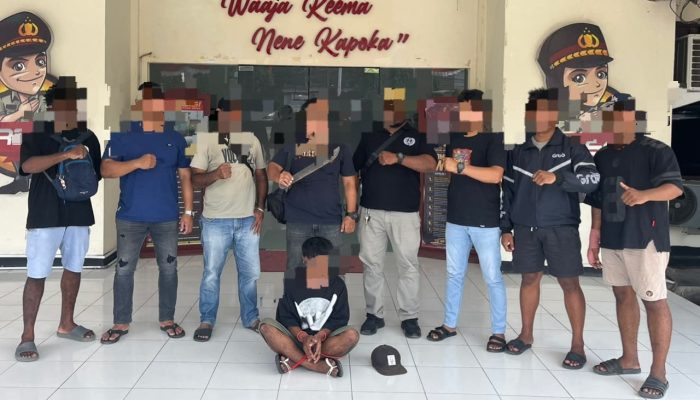 Tim Mangewang Polresta Sorong Kota Amankan Terduga Pelaku Penganiayaan Berat