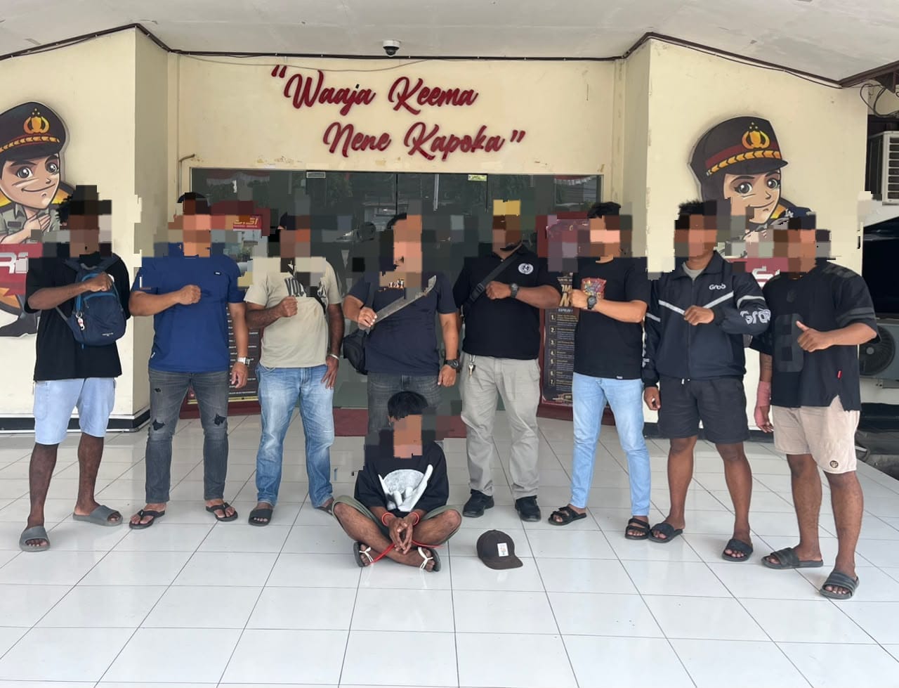 Tim Mangewang Polresta Sorong Kota Amankan Terduga Pelaku Penganiayaan Berat
