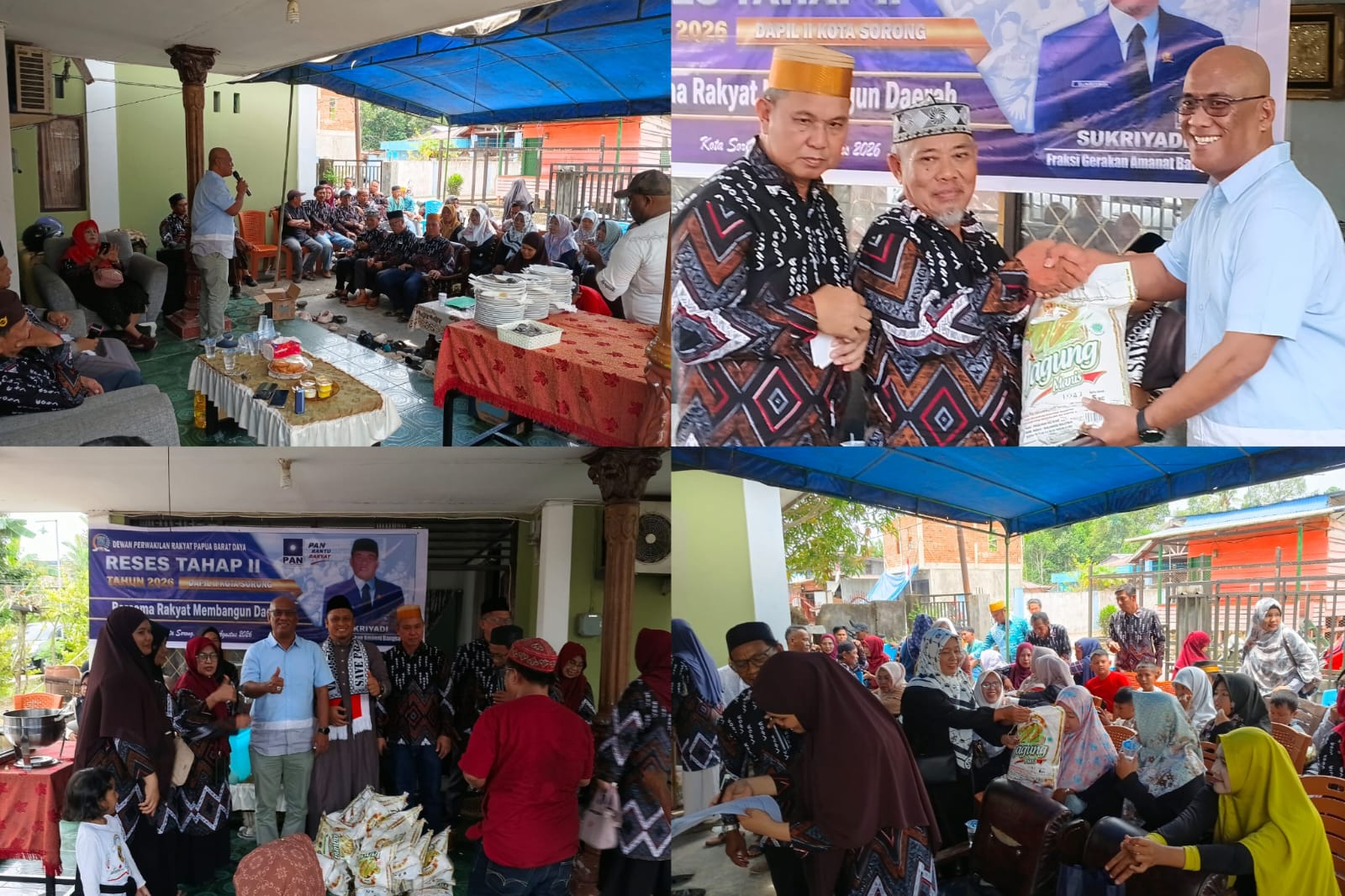 Reses Tahap II DPRP PBD, Sukriyadi Serap Aspirasi Serta Salurkan Bantuan Kepada Warga Kota Sorong