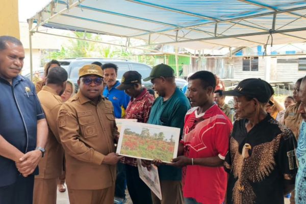 Wali Kota Sorong Serahkan Bantuan Ternak dan Alsintan untuk OAP