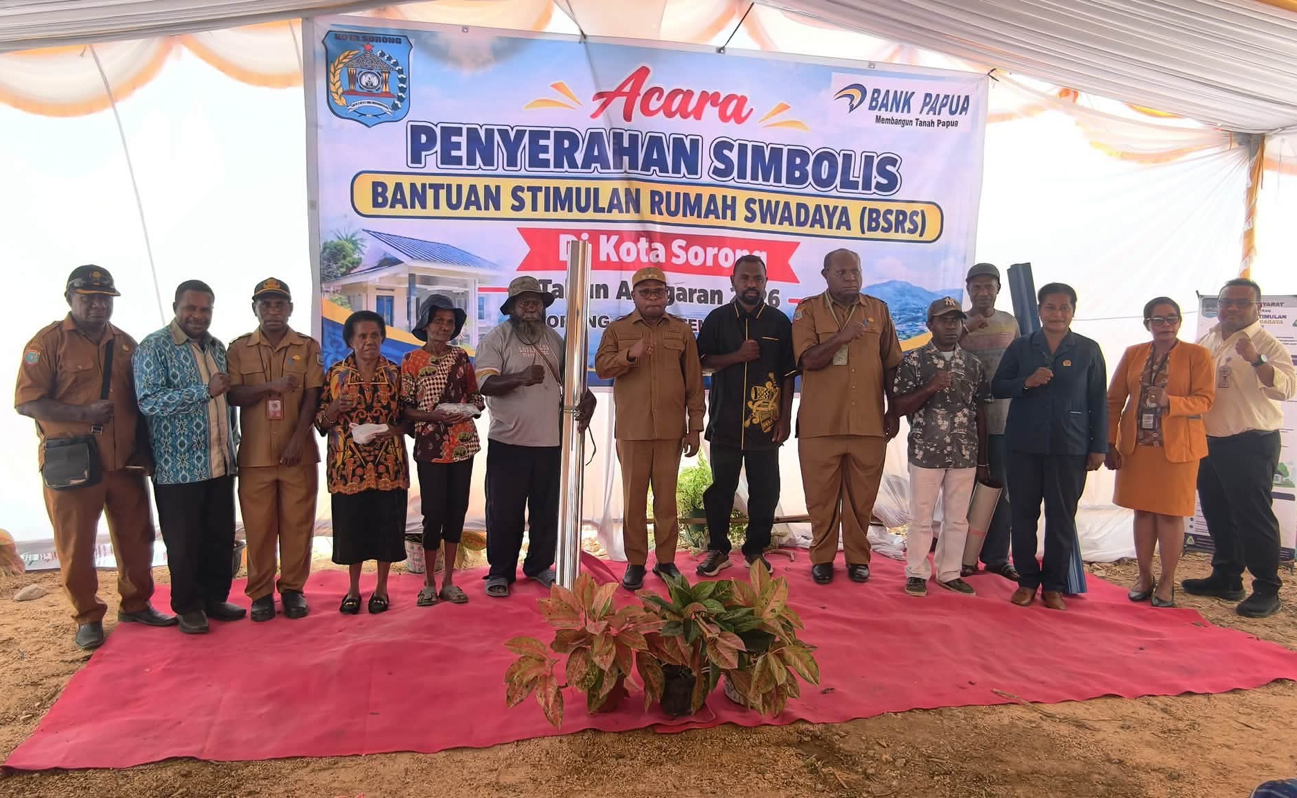 83 KK di Kota Sorong Terima Bantuan Rumah Swadaya Senilai Rp2,075 Miliar