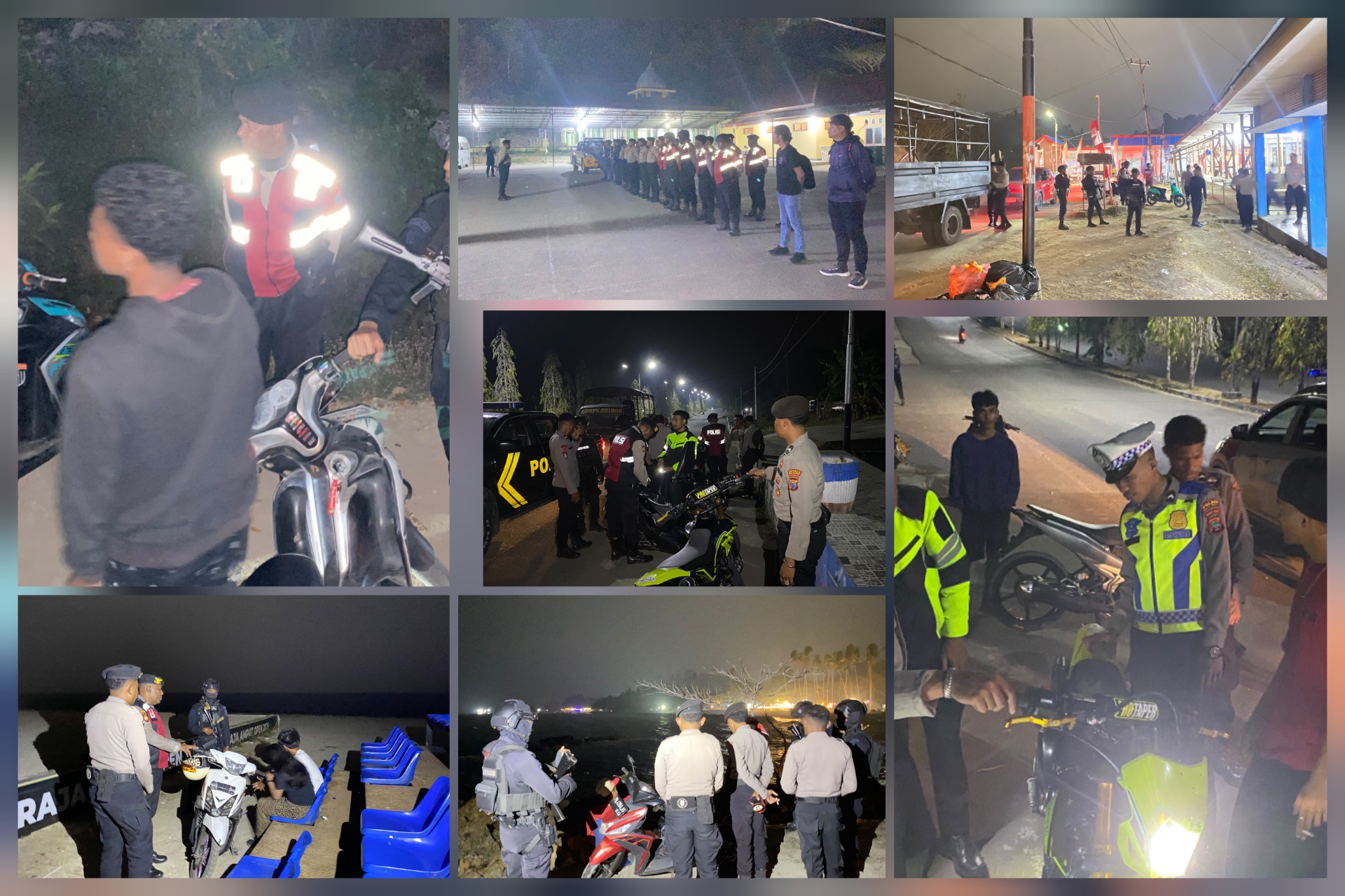 Patroli Malam Polres Raja Ampat Sasar Titik Rawan, Cegah Kriminalitas dan Aktivitas Anak di Jam Rawan
