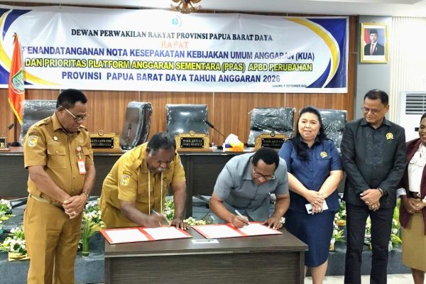Banggar DPRP dan TAPD Sepakati KUA/PPAS Perubahan APBD PBD 2026
