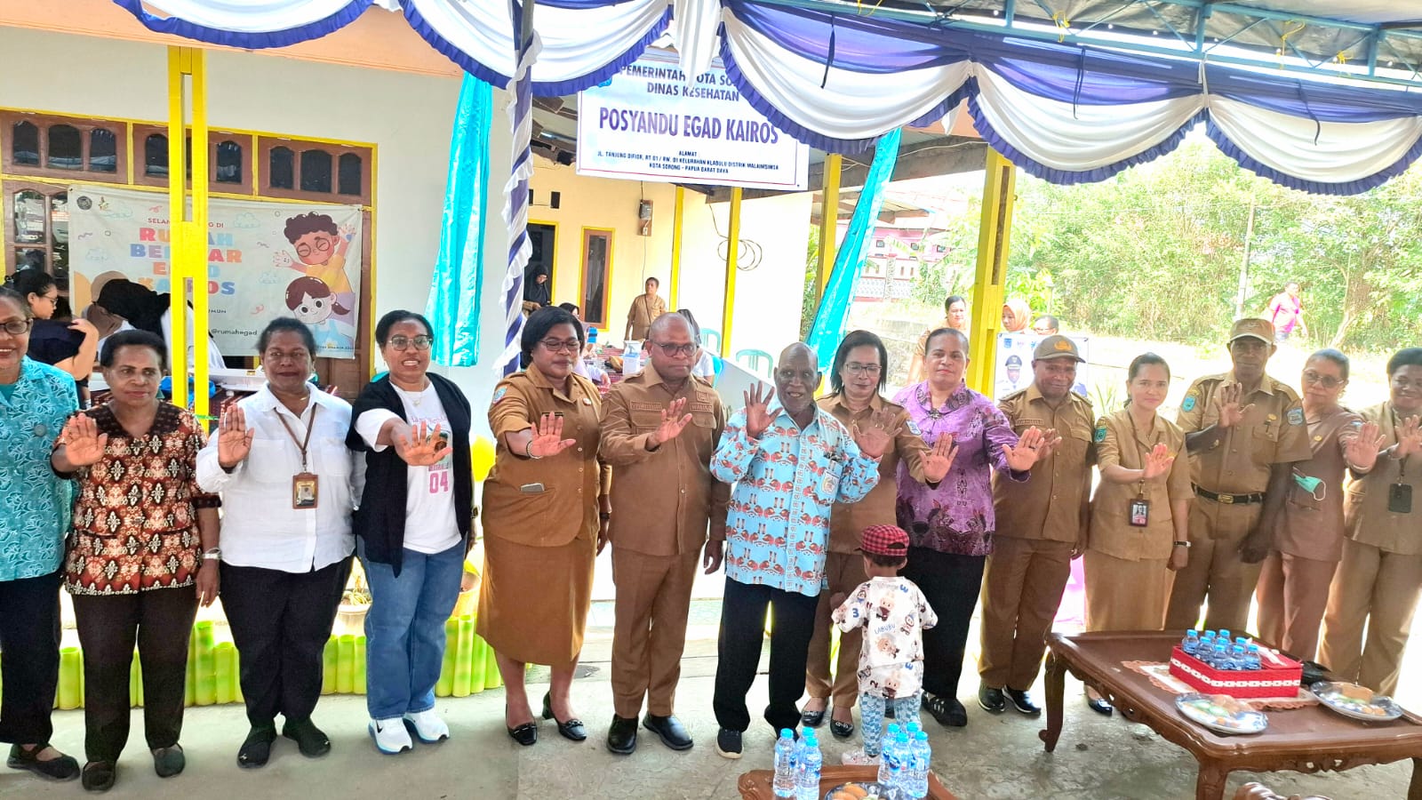 Posyandu Egad Kairos Diresmikan, Pemkot Sorong Dorong Pelayanan Kesehatan Dekat dengan Masyarakat