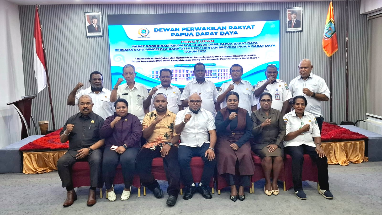 Kelompok Khusus DPRP PBD Bersama SKPD Evaluasi Pengelolaan Dana Otsus 2026