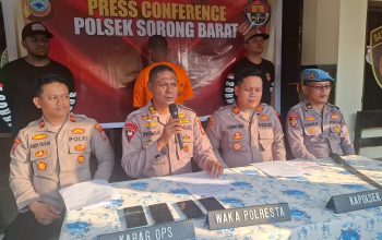 Polsek Sorong Barat Bekuk Jambret Spesialis HP, Jejak 20 TKP Diduga Jadi Target