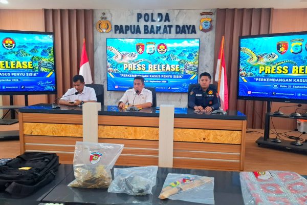 Polda PBD Ungkap Dugaan Perburuan Penyu di Raja Ampat, Satu WNA Jadi Tersangka