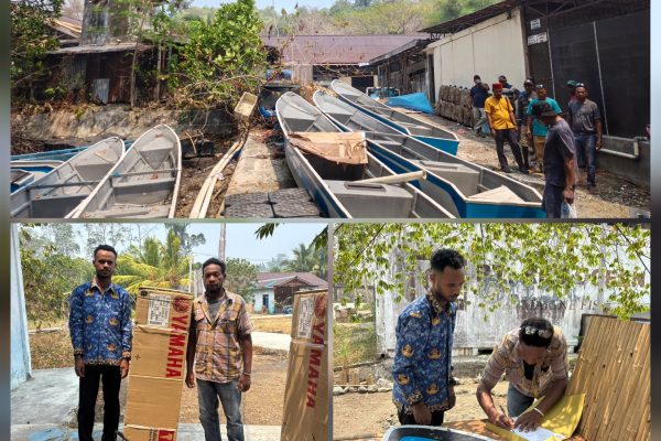 Pokir Muamar Khadafi Salurkan 7 Motor Tempel, Dorong Ekonomi Biru Raja Ampat
