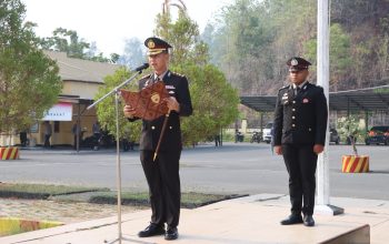 Polres Raja Ampat Gelar Upacara Hari Kesaktian Pancasila, Kapolres Bertindak sebagai Inspektur