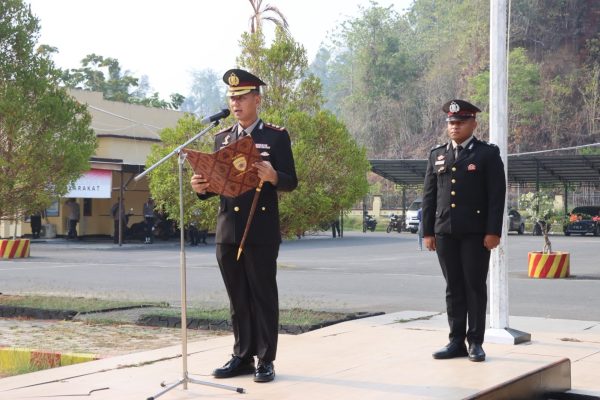 Polres Raja Ampat Gelar Upacara Hari Kesaktian Pancasila, Kapolres Bertindak sebagai Inspektur