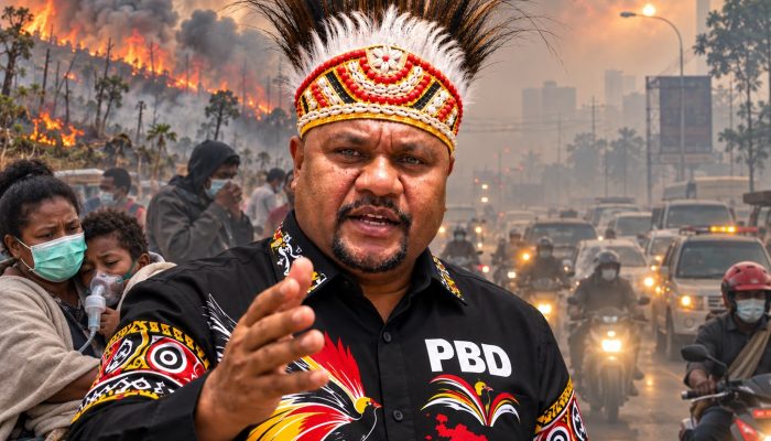 Kualitas Udara Sorong Memburuk, George Dedaida Desak Satgas Karhutla Bertindak Cepat
