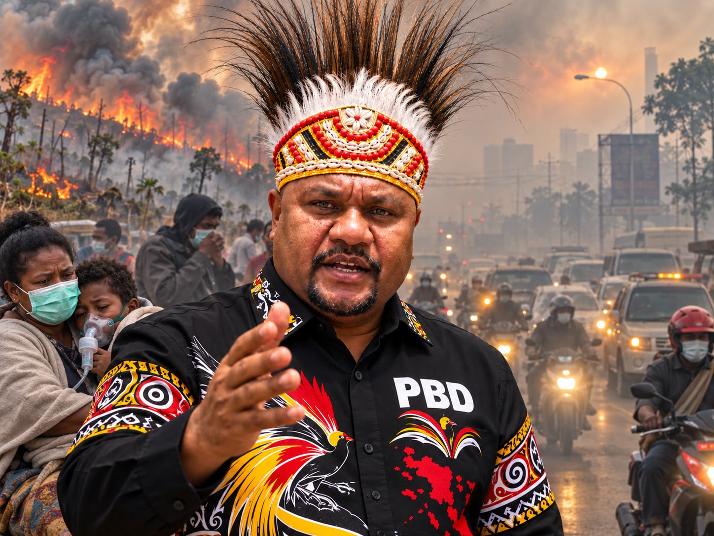 Kualitas Udara Sorong Memburuk, George Dedaida Desak Satgas Karhutla Bertindak Cepat